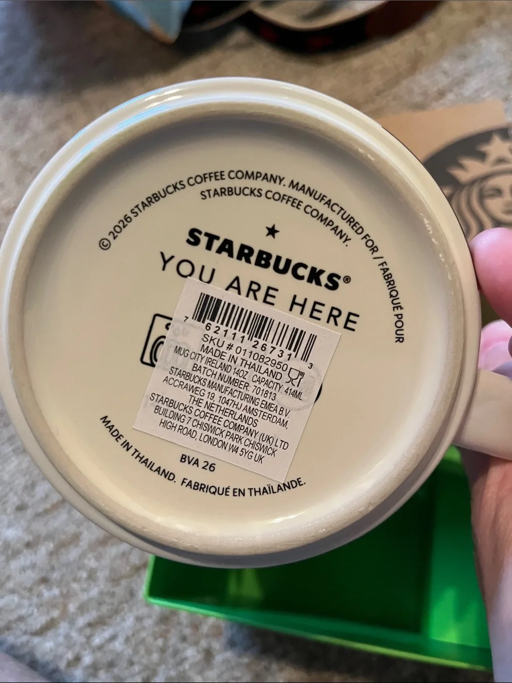 NEW Starbucks Ireland You Are Ceramic Mug